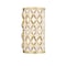 Z-Lite Harden Wall Sconce, 2-Light, 8 In.W x 4.5 In.L x 14.75 In.H, Modern Gold/White 1948-2S-MGLD - alternate 4